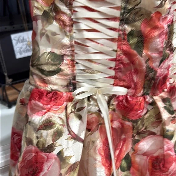 AKIRA KEEP DREAMING WOMANS MINI DRESS XL Dress with Red and Cream Accents - Picture 5 of 17